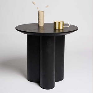 Black Oak Side Table