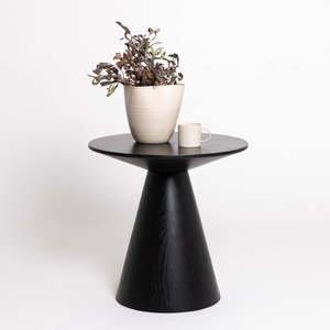Balanced Oak Side Table (Black)