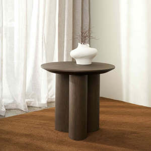 Walnut Brown Oak Side Table