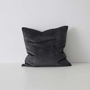 Velvet Coal Cushion 50cm x 50cm