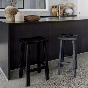 Set of 3 Garden Route Bar Stools (Black)