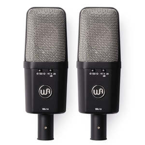 Warm Audio: Warm Audio WA-14 Brass Capsule Large Diaphragm Condenser Microphone (Stereo Pair)