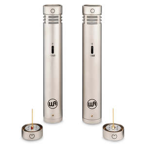 Warm Audio WA-84 Stereo Microphone Pair with Omni & Cardioid Capsules (Nickel)