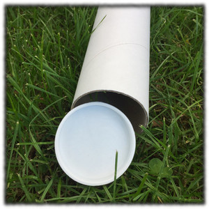 Products: Heavy Duty 2.2mm Wall - 76mmID White Mailing tube 500mm long (single) - End Caps not included