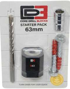 63mm Core Drill Block Starter Pack