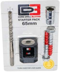 65mm Core Drill Block Starter Pack