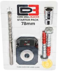 78mm Core Drill Block Starter Pack