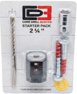 2 1/4" Core Drill Block Starter Pack