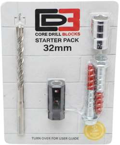 32mm Core Drill Block Starter Pack