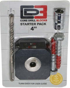 4" Core Drill Block Starter Pack