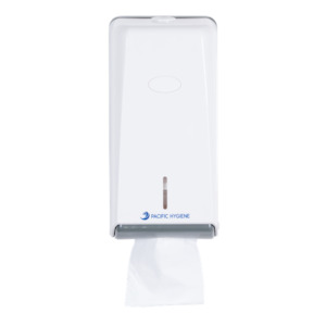 Dispensers 1: Pacific Hygiene Mini Interleaved Tissue Dispenser White