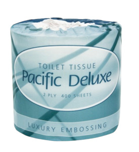 Pacific Deluxe Roll Toilet Tissue 2-Ply 400 Sheets