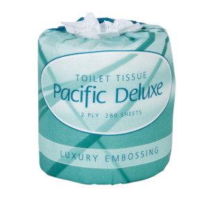 Pacific Deluxe Toilet Roll 2-Ply 280 Sheets