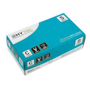 Hytec Clear Vinyl Gloves, Powder Free