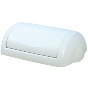 Waste Paper Bin White 43L - Swing Lid