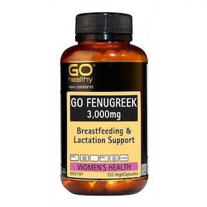 Natural And Organic Vitamins: GO Fenugreek 3,000 mg Women's Health 120 Vege Capsules