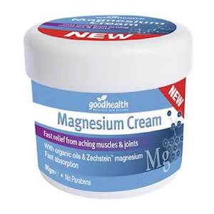 Natural And Organic Vitamins: Good Health Magnesium Cream 90g