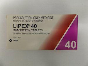 Natural And Organic Heart Care: Lipex 40 mg 30 Tablets (Prescription Required)