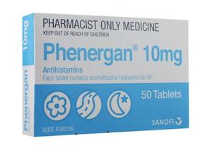 Conditions Pharmacy Consultation: Phenergan 10mg Tablets 50s (Needs Pharmacist Consultation)