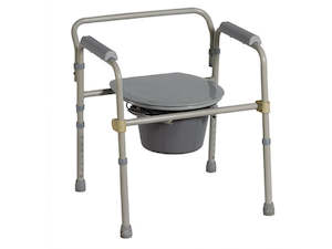 Mobility Support: Steel 3 in 1 Commode
