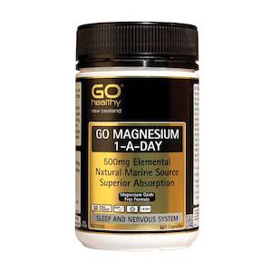 Anxiety Moods And Insomnia: GO Healthy Go Magnesium 500mg 1-A-DAY 120 Capsules