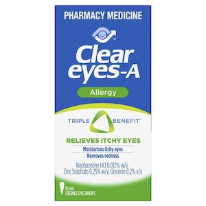 Eye Care: CLEAR Eyes Allergy Eye Drops 15ml