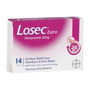 Digestion: LOSEC Extra Tabs 20mg 14s