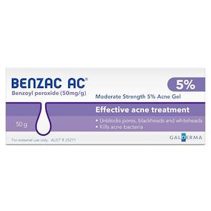 Pharmacy Only: Benzac AC Moderate Strength 5% Acne Gel