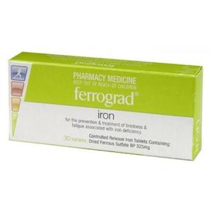 Pregnancy: Ferrograd Iron 30 Tablets