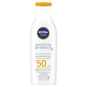 Sun Care: NIVEA Sun Sensitive Lotion SPF50 200ml