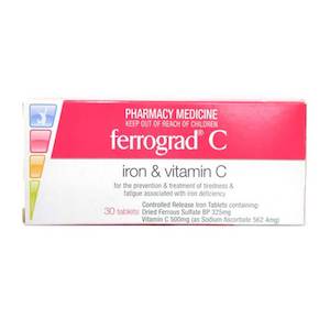 Breast And Bottle Feeding 1: FERROGRAD C Tabs 30