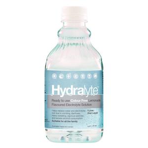 Hydralyte Ready To Use Colour Free Lemonade Flavoured Electrolyte Solution 1 Lit&hellip;