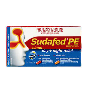 Sudafed PE Day and Night Relief 24s