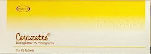 Cerazette 75 mg 84 Tablets (Prescription Required)