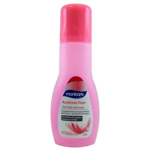 Manicare Acetone Free Nail Polish Remover Enriched With Jojoba, Vitamins E & B5 60 ml