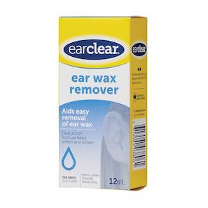 Ear Care 1: EARCLEAR Wax Removal Drops 12ml