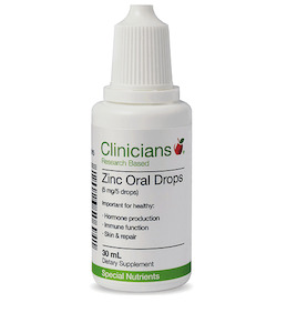 Clinicians: Clinicians Zinc Oral Drops (1mg/drop) 30 ml