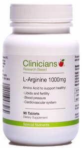 Clinicians L-Arginine 1000mg 90 tabs