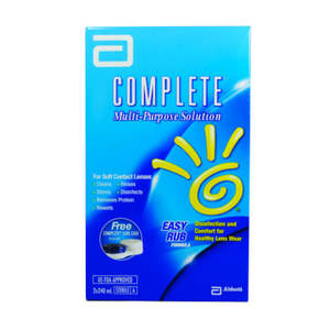 Contact Lens: COMPLETE Easy-Rub Solution 240mlx2
