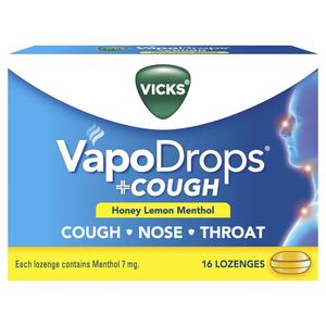 VICKS VapoDrops+Cough H&L Menth. 16s - Exp 04/26