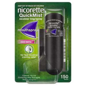 Medical Devices Smoking Cessation: NICORETTE QuickMist Cool Berry