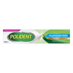 Denture: POLIDENT Flavour Free Denture Adhesive Cream 60g