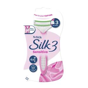 All: SCHICK Silk3 Sensitive Women Razors 4