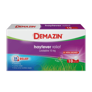 Demazin Allergy and Hayfever Relief Tablets | 10s and 30s