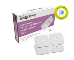 Personal Care First Aid: Kinetik Wellbeing TENS Replacement Pads – Dual Channel AD-2126 | 4 Pack