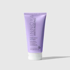 Innoxa Anti-Ageing Triple Action Gel Wash 150ml – Cleanse, Tone & Makeup Removal