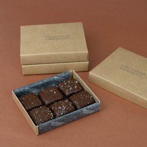 Products: Salted Caramel Bonbons/ Box of 6 - Coromandel Chocolate
