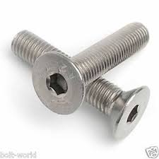 Stainless CSK M5 Socket Screw - 3 lengths