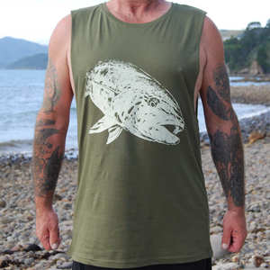 Tank Tee Kingfish Print