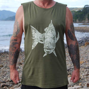 Tank Tee Snapper Print